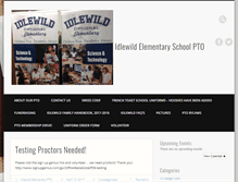 Tablet Screenshot of idlewildpto.org